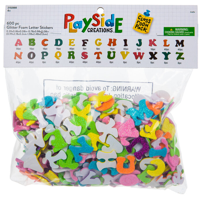 MultiColor Glitter Letter Stickers Hobby Lobby 2152866