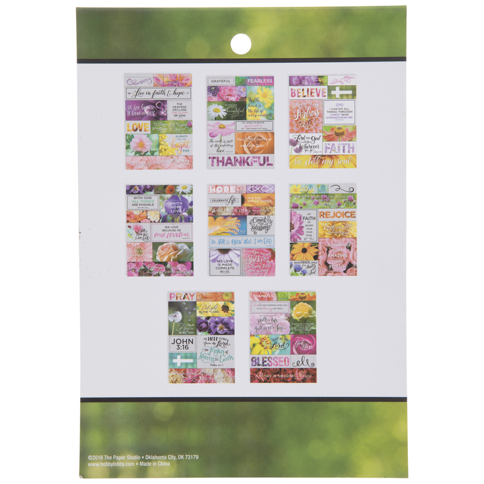Floral Faith & Inspiration Stickers Hobby Lobby 1350149