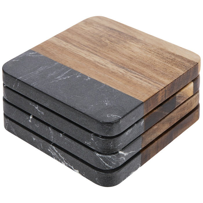 Square Acacia Wood Coasters Hobby Lobby 2203073