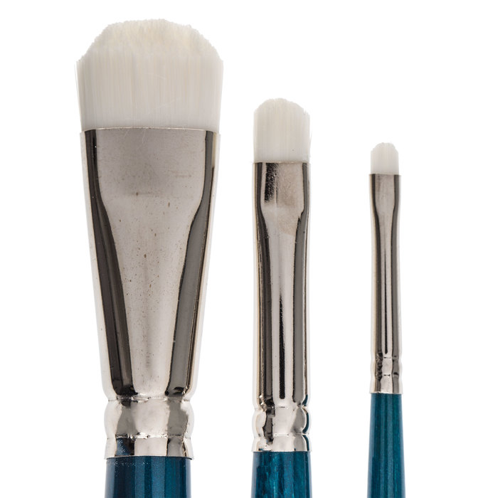 White Nylon Scrubber Paint Brushes 3 Piece Set Hobby Lobby 166892