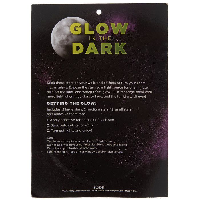 GlowInTheDark Stars Hobby Lobby 705830