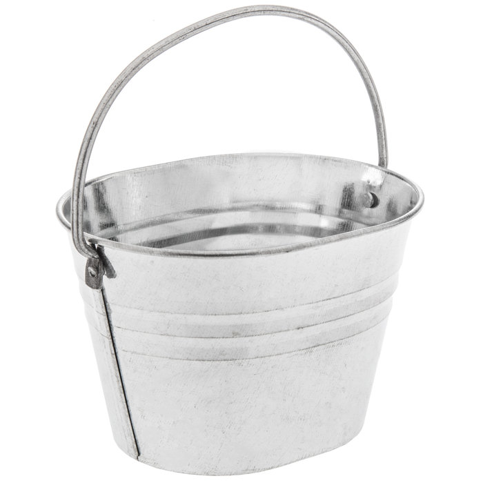 Galvanized Metal Ridged Oval Bucket Hobby Lobby 1607498