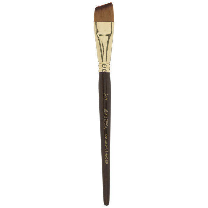 Gold Taklon Angle Shader Paint Brush 3/4" Hobby Lobby 2233120