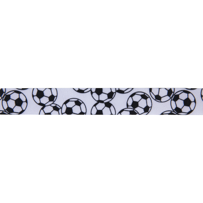 Soccer Ball Grosgrain Ribbon 7/8" Hobby Lobby 1172402