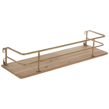 Wood Wall Shelf With Gold Bars Hobby Lobby 1287127 - Hobby Lobby Wall Shelf Wood Wall Shelf With Gold Bars Hobby Lobby 1287127 - Hobby Lobby Wall Shelf