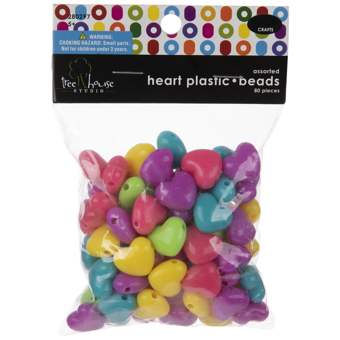 Neon Heart Beads Hobby Lobby 280297