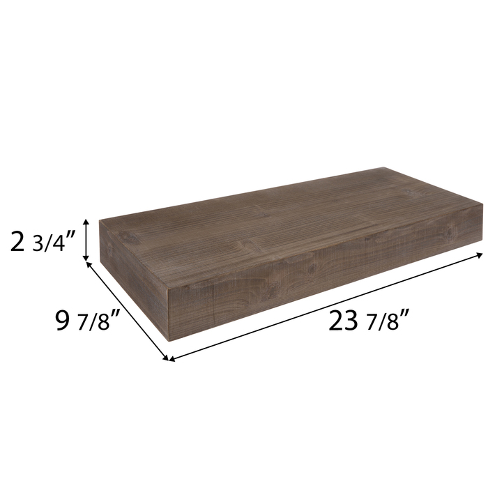 Walnut Floating Wood Wall Shelf Medium Hobby Lobby 1471523