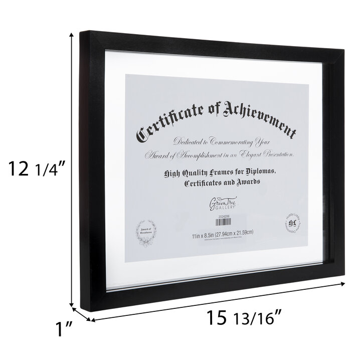 Black Wood Float Document Frame 11" x 8 1/2" Hobby Lobby 2024206