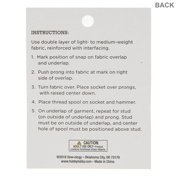 White Pearl Snaps 7/16" Hobby Lobby 776278