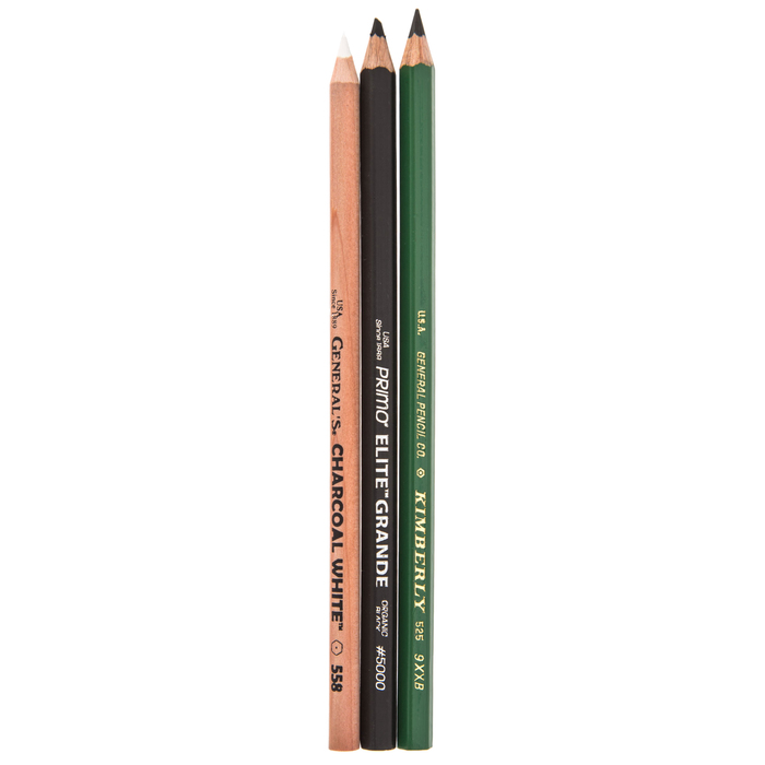 General's Black & White Pencils 3 Piece Set Hobby Lobby 1608645