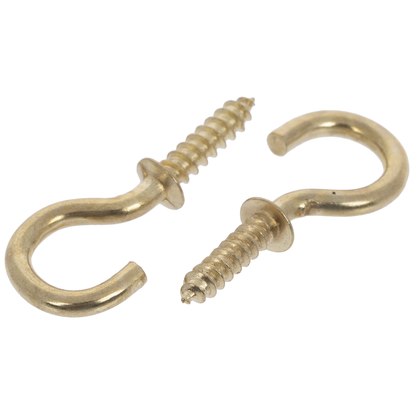 100 Pk Brass Plated Steel 3//4/" Overall Decorative Cup Mug Teacup Hook Cup hooks