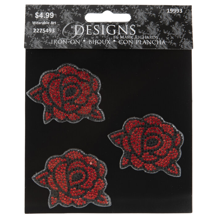 Roses Rhinestone IronOn Appliques Hobby Lobby 2275493