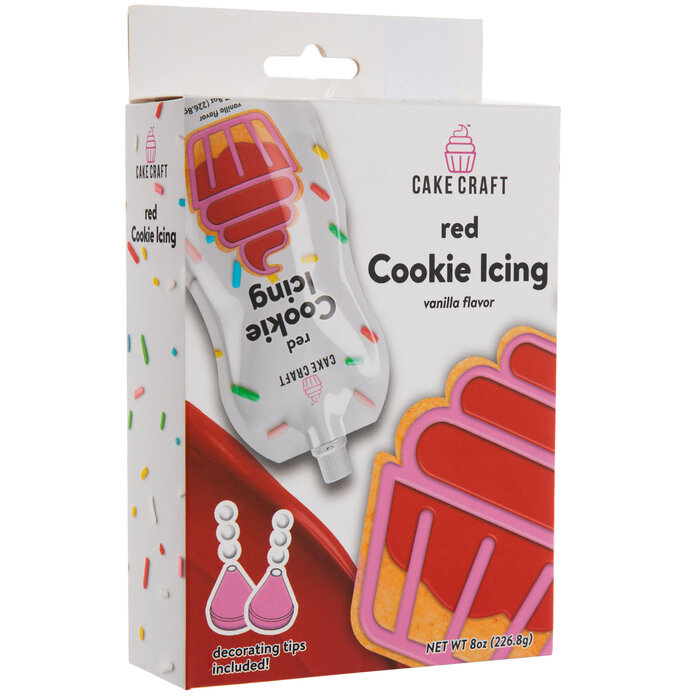 Red Vanilla Cookie Icing & Decorating Tips Hobby Lobby 177170