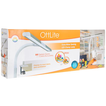 ottlite extra wide area led clamp lamp