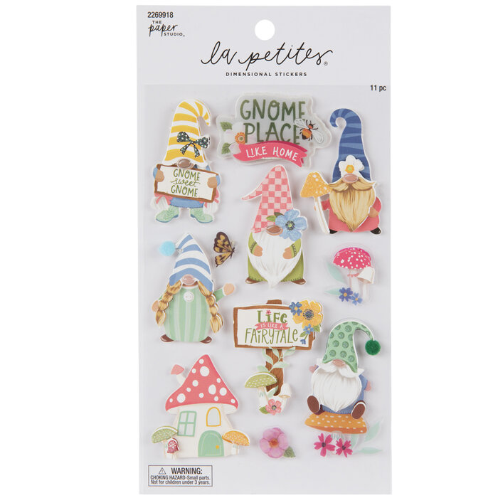 Whimsical Gnomes 3D Stickers Hobby Lobby 2269918