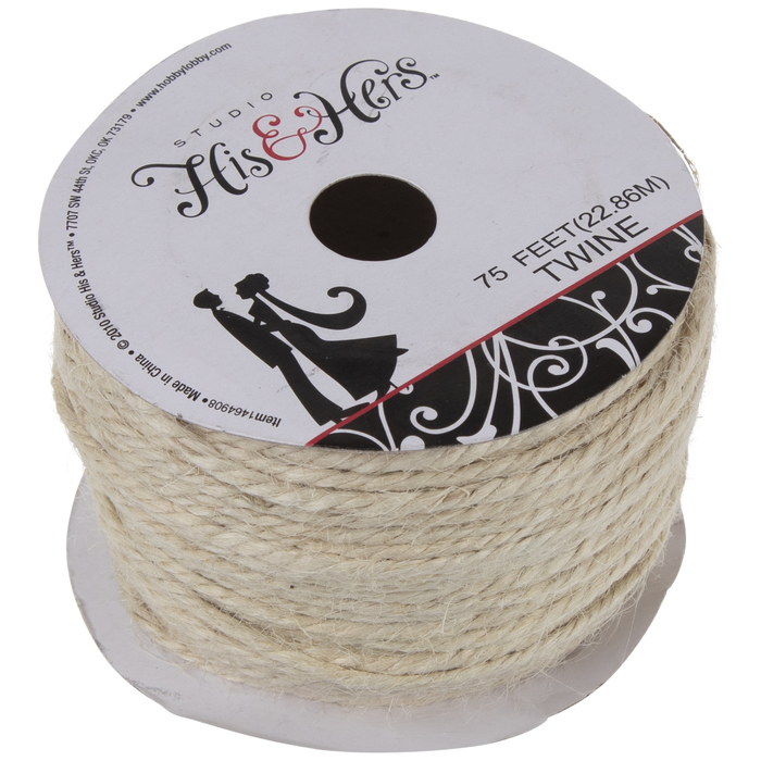 Bleached Twine 2mm Hobby Lobby 1464908