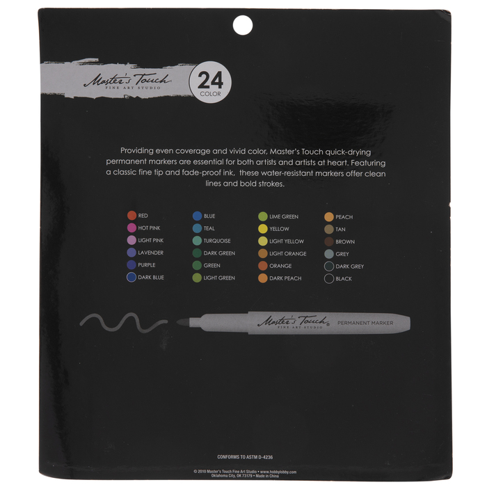 Permanent Markers 24 Piece Set Hobby Lobby 1892207