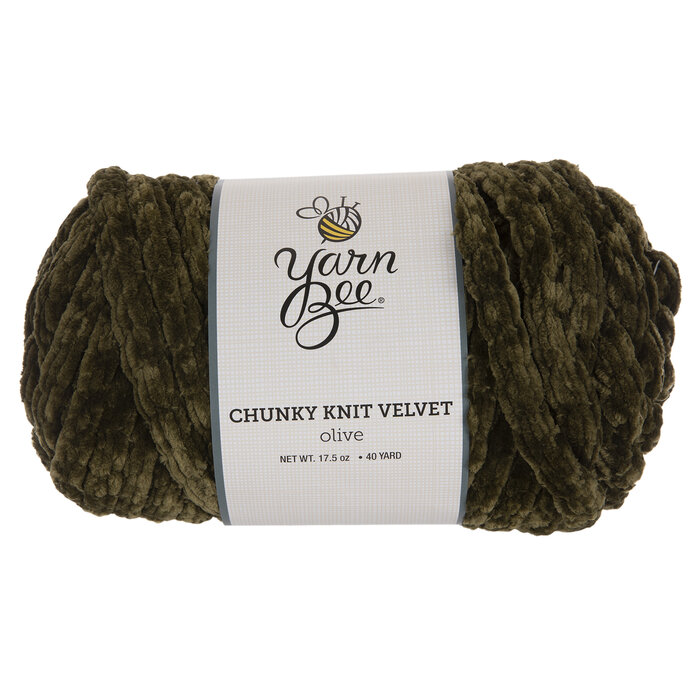 Olive Yarn Bee Chunky Knit Velvet Yarn Hobby Lobby 2095198