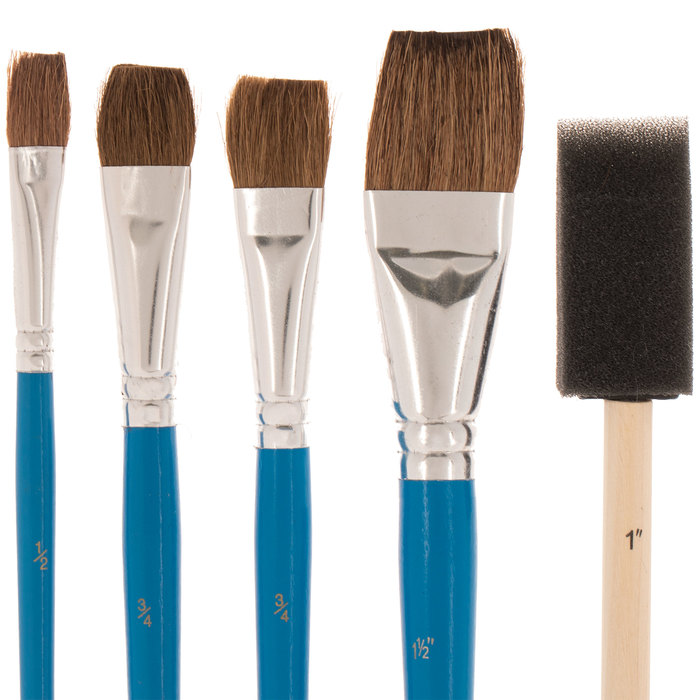 Basecoat Paint Brushes 5 Piece Set Hobby Lobby 238600