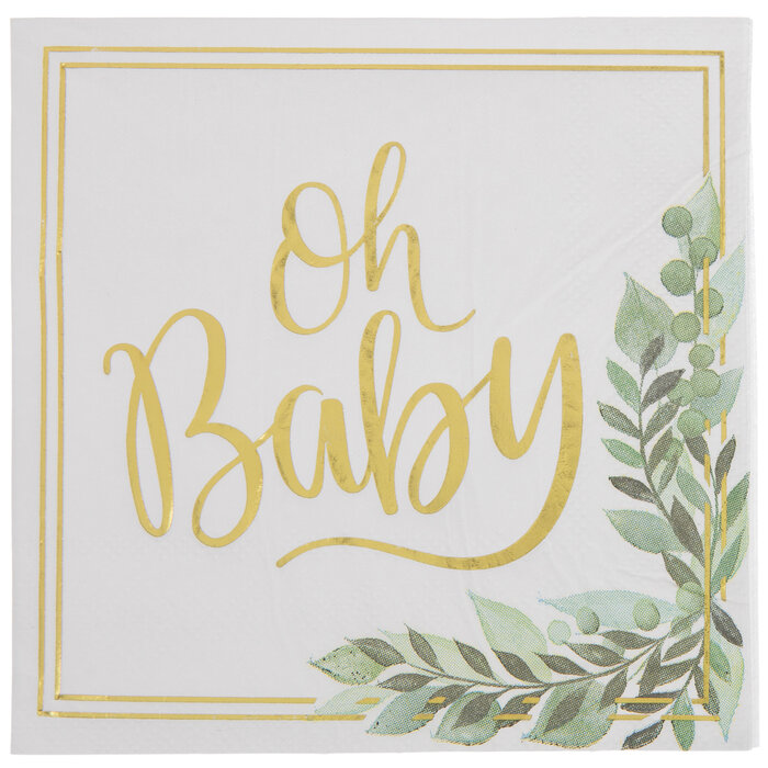 Oh Baby Gold Foil Napkins Small Hobby Lobby 1910603