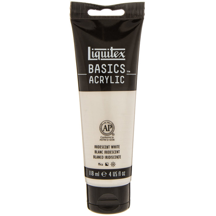 Iridescent White Liquitex Basics Acrylic Color 4 Ounce Hobby Lobby