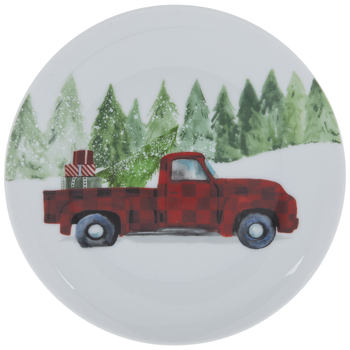 Red Truck With Trees Plate Hobby Lobby 5387774