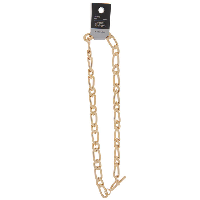 Alternating Curb Chain Necklace 16 1/2" Hobby Lobby 2150852
