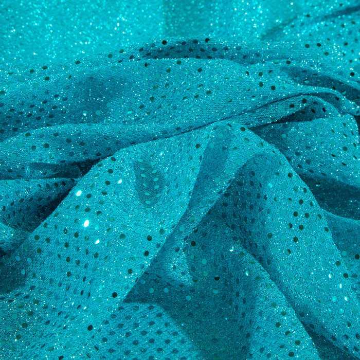 Turquoise Sequin Fabric 2mm Hobby Lobby 720060