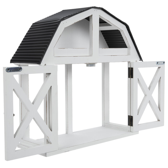 Distressed White Wood Barn Hobby Lobby 2186385