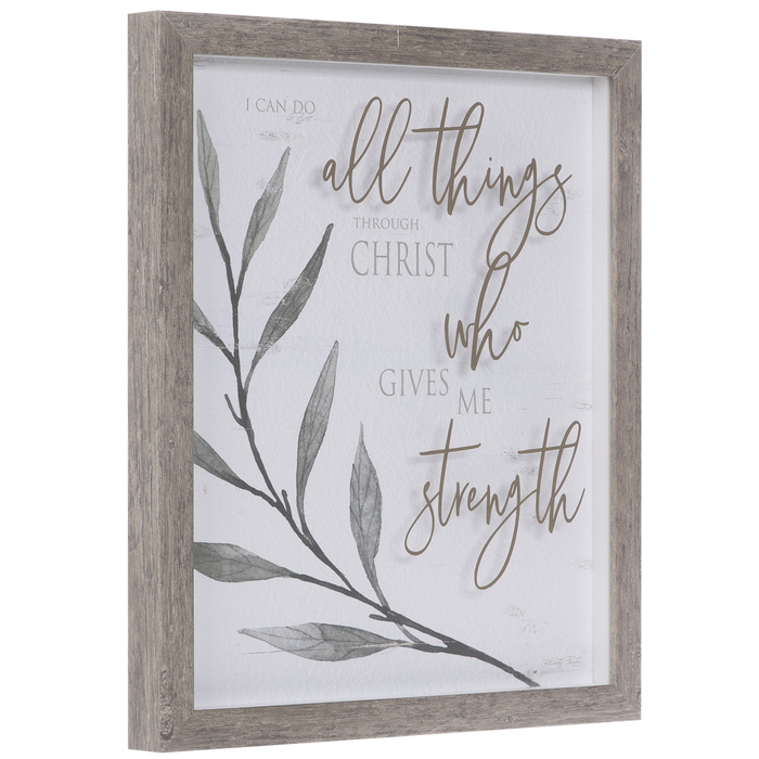All Things Through Christ Framed Wall Decor Hobby Lobby 1951524