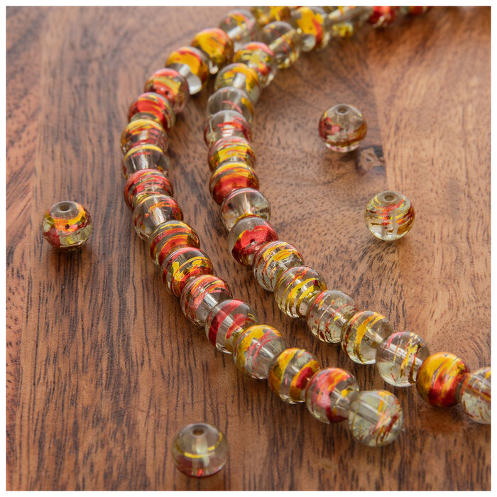 Crystal Confetti Glass Bead Strands 8mm Hobby Lobby 564336