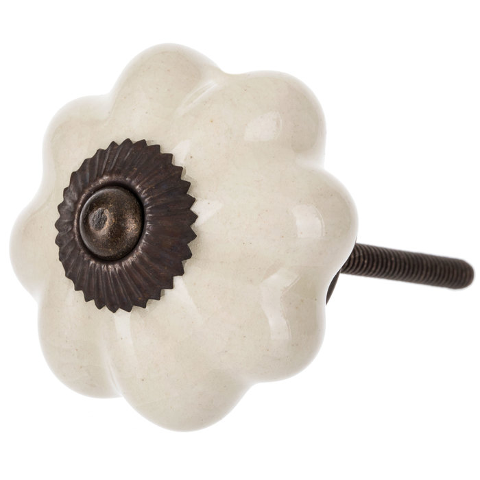 Cream Crackle Scalloped Knob Hobby Lobby 420208