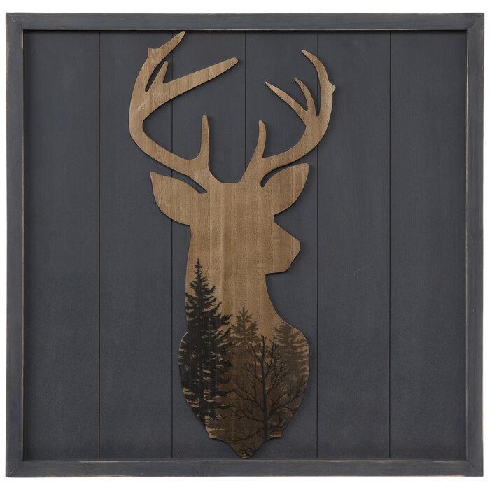 Gray & Brown Deer Head Wood Wall Decor Hobby Lobby 2059186