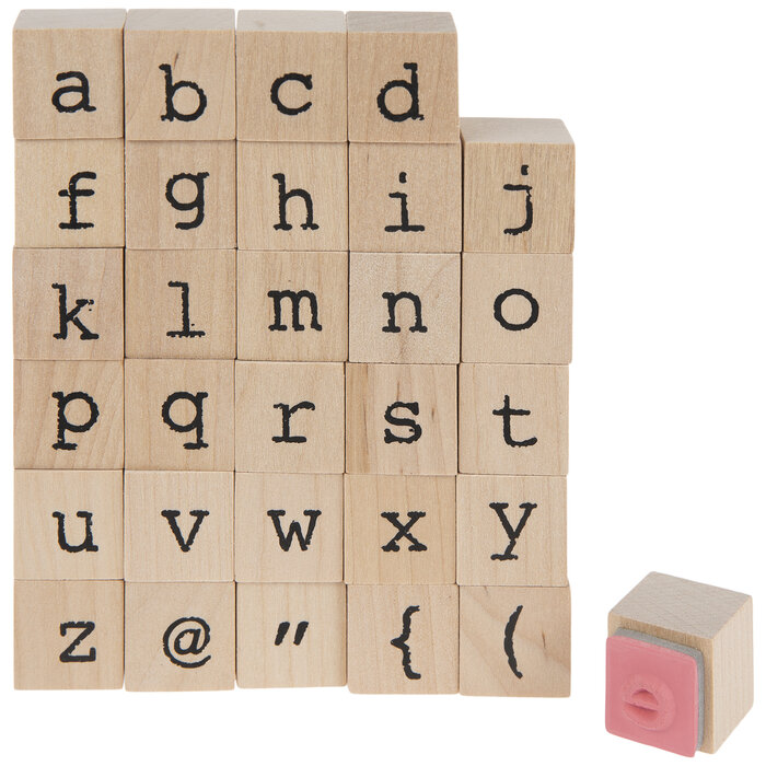 Lowercase Vintage Type Alphabet Rubber Stamps Hobby Lobby 1982842