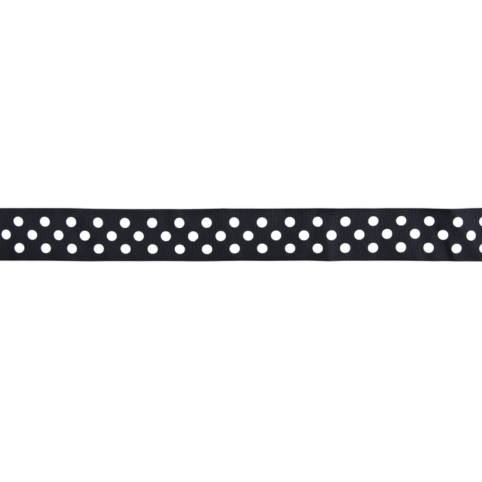 Black Swiss Dot Grosgrain Ribbon 1 1/2" Hobby Lobby 579904