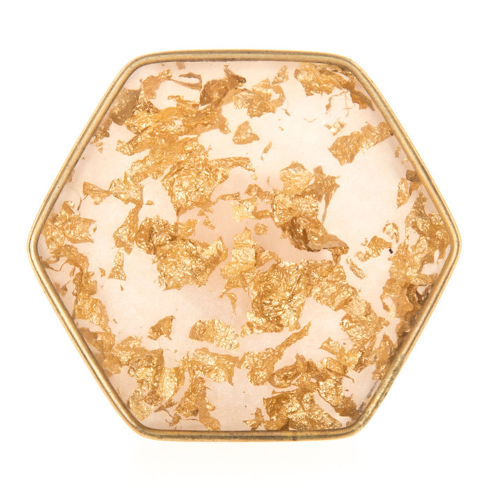 Gold Flake Hexagonal Knob Hobby Lobby 1491414