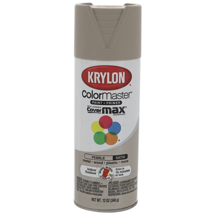 Pebble Krylon ColorMaxx Satin Spray Paint & Primer Hobby Lobby 626135