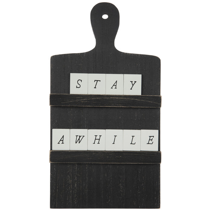 Stay Awhile Paddle Wood Decor Hobby Lobby 5780218