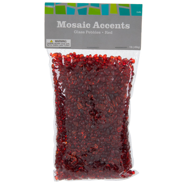 Red Glass Mosaic Pebbles Hobby Lobby 1395011