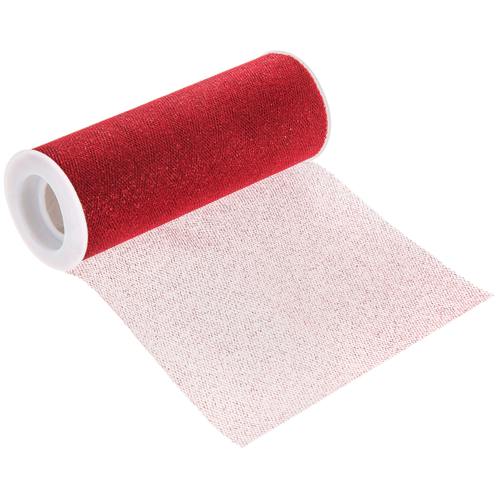 Red Glitter Tulle 6" Hobby Lobby 267575