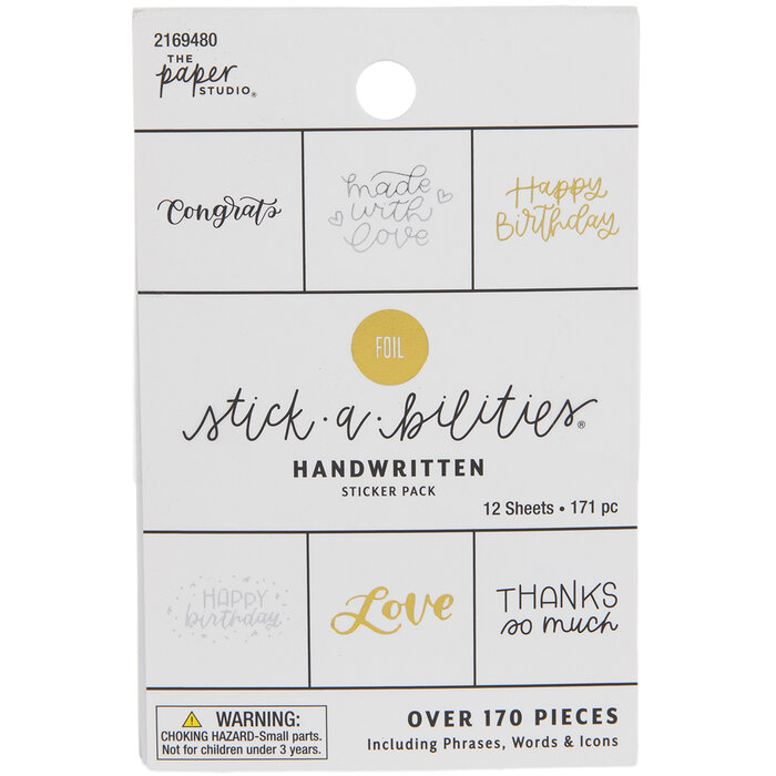 Handwritten Mini Foil Stickers Hobby Lobby 2169480
