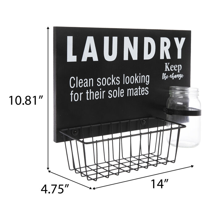 Laundry Basket & Jar Wood Wall Decor Hobby Lobby 2174803