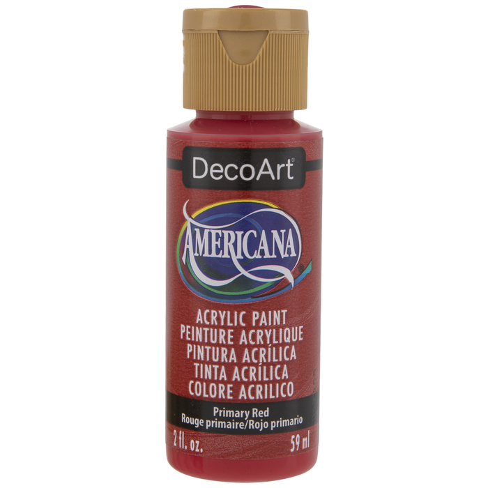 Primary Red Americana Acrylic Paint Hobby Lobby 501395