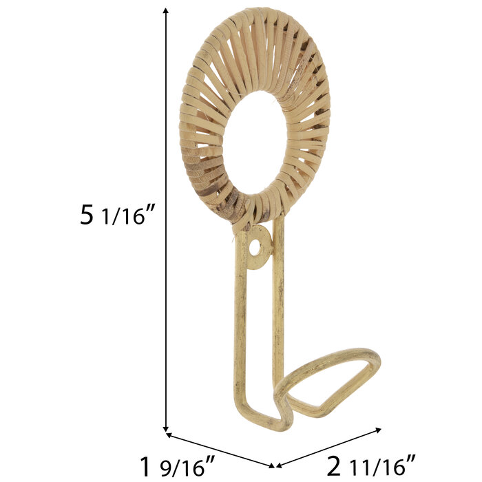 Gold Wrapped Metal Wall Hook Hobby Lobby 1861822