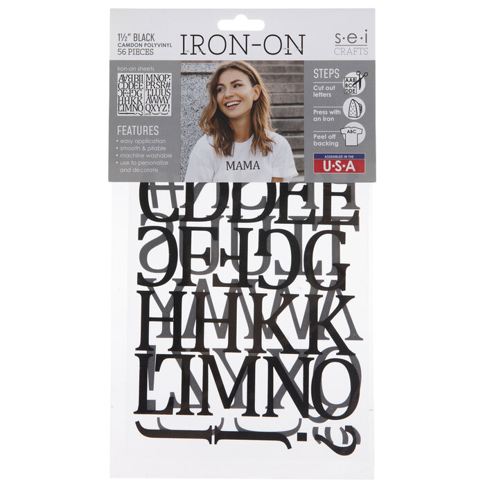 Vinyl Letter IronOn Transfer Alphabet Hobby Lobby