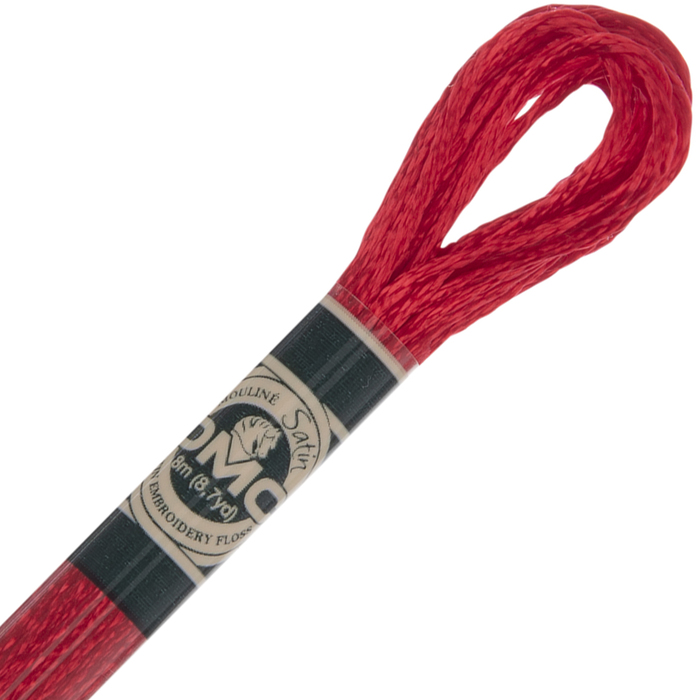 321 Bright Red DMC Satin Embroidery Floss Hobby Lobby 1653138