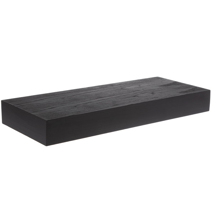 Black Floating Wood Wall Shelf 24" Hobby Lobby 1895713