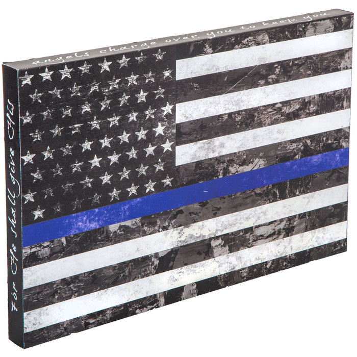 Blue Line American Flag Wood Wall Decor Hobby Lobby 1459262