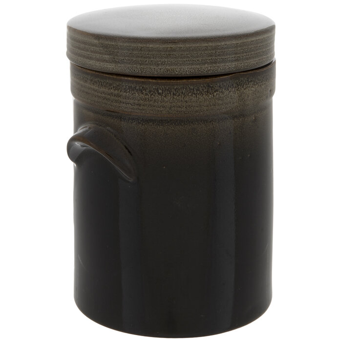 Black & Gray Mottled Canister Medium Hobby Lobby 5725353