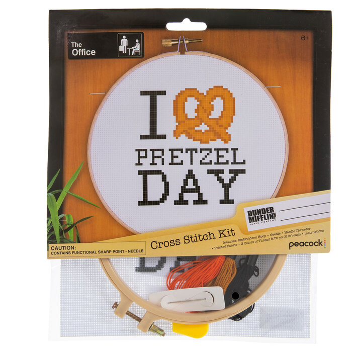 The Office Pretzel Day Stamped Cross Stitch Kit Hobby Lobby 2163335